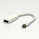 Video Redukcja, DisplayPort (mini) M-HDMI F, 0, czarna/biała, Logo