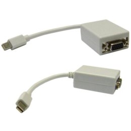 Video Redukcja, miniDP-VGA, DisplayPort (mini) M-VGA (D-Sub) F, 0, biała