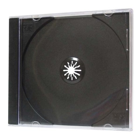 Box na 1 szt. CD, czarny, cienki, 5,2mm, 50-pack, cena za 1 sztukę