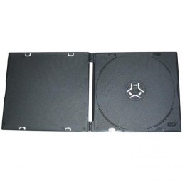 Box na 1 szt. CD, miękki plastik, czarny, cienki, 5,2 mm