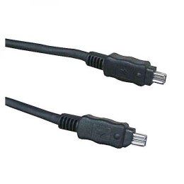 FireWire kabel IEEE 1394, IEEE 1394 (4pin) M- IEEE 1394 (4pin) M, 2m, czarny