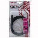 FireWire kabel IEEE 1394, IEEE 1394 (6pin) M- IEEE 1394 (4pin) M, 2m, czarny, Logo, blistr