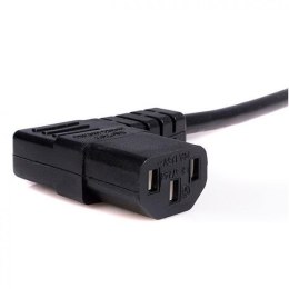Kabel sieciowy 230V zasilacz, CEE7 (widelec)-C13, 2m, VDE approved, czarny, Logo, lomený