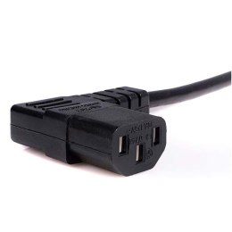 Kabel sieciowy 230V zasilacz, CEE7 (widelec)-C13, 5m, VDE approved, czarny, lomený