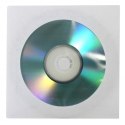 Koperta na 1 szt. CD, papier, biała, z okienkiem, Logo, 100-pack
