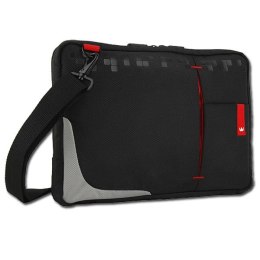 Torba na tablet 10,2", czarna z czerwonymi wstawkami, nylon, NT008, Crown