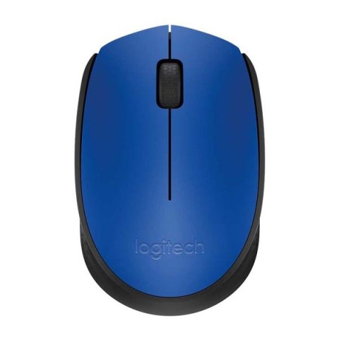 Logitech Mysz M171 1000DPI 2.4 [GHz] optyczna 3kl. 1 scroll bezprzewodowa niebieska 2 szt AA do notebooka uniwersalny