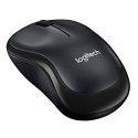 Logitech Mysz M220 1000DPI 2.4 [GHz] optyczna 3kl. 1 scroll bezprzewodowa czarna 1 szt AA cicha