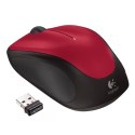 Logitech Mysz M235 1000DPI 2.4 [GHz] optyczna 3kl. 1 scroll bezprzewodowa czerwona 1 szt AA do notebooka uniwersalny