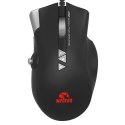 Marvo Mysz G960 9000DPI optyczna 12kl. 1 scroll przewodowa USB czarna do gry podświetlana boczny joystick