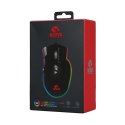 Marvo Mysz G960 9000DPI optyczna 12kl. 1 scroll przewodowa USB czarna do gry podświetlana boczny joystick