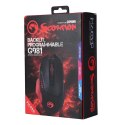 Marvo Mysz G981 8000DPI optyczna 8kl. 1 scroll przewodowa USB czarno-czerwona do gry podświetlona