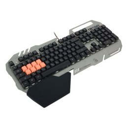 A4Tech klawiatura B2418 do gry szara przewodowa (USB) CZ wsparcie pod rękę