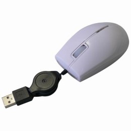 All New Mysz M-92 800DPI optyczna 3kl. 1 scroll przewodowa USB biała mini