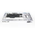 E-BLUE Zestaw klawiatur Auroza do gry biała przewodowa (USB) US z optyczną mysz do gier