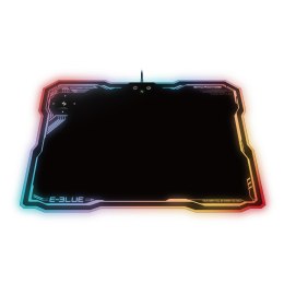 Podkładka pod mysz EMP013 do gry czarna 36.5x26.5 cm E-Blue podświetlana z ładowaniem bezprzewodowym