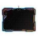 Podkładka pod mysz EMP013 do gry czarna 36.5x26.5 cm E-Blue podświetlana z ładowaniem bezprzewodowym
