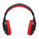 Promate Tempo-BT, słuchawki, regulacja głośności, czarno-czerwona, bluetooth