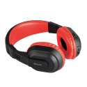 Promate Tempo-BT, słuchawki, regulacja głośności, czarno-czerwona, bluetooth