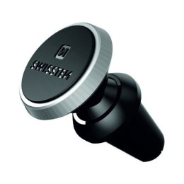 Uchwyt magnetyczny do telefonu lub GPS do samochodu S-Grip AV-M9 czarno-srebrny metal Swissten na kratkę wentylacyjną czar