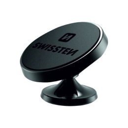 Uchwyt magnetyczny do telefonu lub GPS do samochodu S-Grip Dashboard DM7 czarny metal Swissten mocowanie na desce rozdzielc