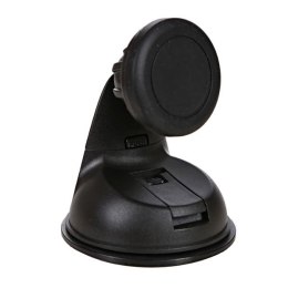 Uchwyt magnetyczny do telefonu lub GPS do samochodu regulowana szerokość czarny plastikowy Swissten przyssawki szkła czarn