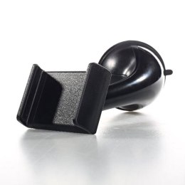 Uchwyt telefonu komórkowego(GPS) do samochodu regulowana szerokość czarny plastikowy Swissten przyssawki szkła czarna tel