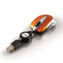Verbatim Mysz 49023 1000DPI optyczna 3kl. 1 scroll przewodowa USB pomarańczowa