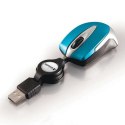 Verbatim Mysz Go Mini 49022 1000DPI optyczna 3kl. 1 scroll przewodowa USB niebieska