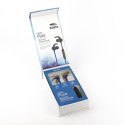 Xblitz Pure, słuchawki, regulacja głośności, czarno-niebieski, douszne, bluetooth