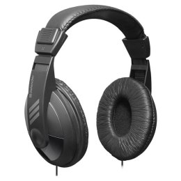 Defender Gryphon 751 słuchawki regulacja głośności czarna zamykane 3.5 mm jack
