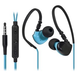 Defender OutFit W770 słuchawki z mikrofonem regulacja głośności czarno-niebieski 2.0 douszne 3.5 mm jack