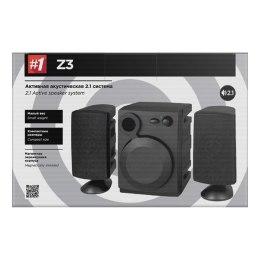 Defender głośniki Z3 2.1 6W czarne regulacja głośności głośniki ekranowany magnetycznie 20Hz~18kHz