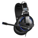 E-Blue Cobra X 951 Gaming Headset słuchawki z mikrofonem czarna 2x 3.5 mm jack + USB