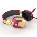 E-Blue IRON MAN EHS908 Gaming Headset słuchawki z mikrofonem regulacja głośności czerwona 2x 3.5 mm jack + USB