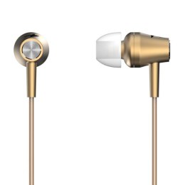 Genius HS-M360, słuchawki, bez regulacji głośności na przewodzie, złote, 3.5 mm jack douszne