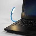Lampka dla notebooka gumowe czarne USB LED