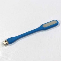 Lampka dla notebooka gumowe niebieskie USB LED