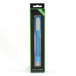 Lampka dla notebooka gumowe niebieskie USB LED