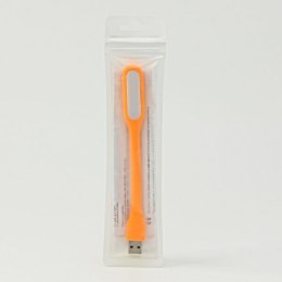 Lampka dla notebooka gumowe pomarańczowe USB