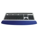 Podstawka klawiatura, ergonomiczna, niebieska, żelowa, Logo