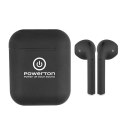 Powerton słuchawki bluetooth WPBTE01, s nabíjecí krabičkou, mikrofon, czarna, Airpods style, Pop-Up funkce sport