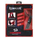 Redragon CHRONOS Gaming Headset słuchawki z mikrofonem regulacja głośności czarno-czerwona 2x 3.5 mm jack + USB