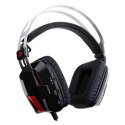 Redragon LAGOPASMUTUS Gaming Headset słuchawki z mikrofonem regulacja głośności czarno-czerwona 2x 3.5 mm jack + USB wibruj