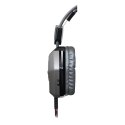 Redragon Placet Gaming Headset słuchawki z mikrofonem regulacja głośności czarna 2x 3.5 mm jack + USB