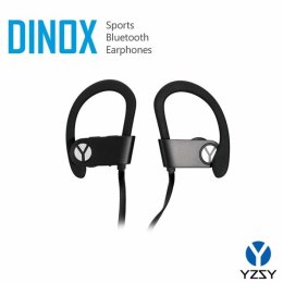 YZSY DINOX Sports & Outdoor, słuchawki z mikrofonem, regulacja głośności, czarna, bluetooth