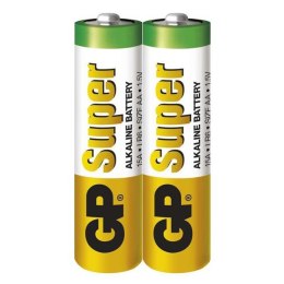 Bateria alkaliczna, AA, 1.5V, GP, Folia, 2-pack, SUPER,
