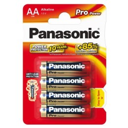 Bateria alkaliczna, AA, 1.5V, Panasonic, blistr, 4-pack, 00235999, Pro Power,