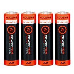 Bateria alkaliczna, AA, 1.5V, Powerton, blistr, 4-pack