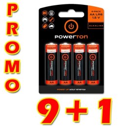 Bateria alkaliczna, AA, 1.5V, Powerton, box, 10x4-pack